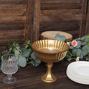 7" Roman Style Metal Compote Vase Flower Bowl Centerpiece - Gold VASE_PB006_7_GOLD