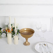 7" Roman Style Metal Compote Vase Flower Bowl Centerpiece - Gold VASE_PB006_7_GOLD