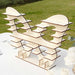 7 Tier 25" Butterfly Shaped Wooden Dessert Display Stand - Natural CAKE_WOD023_16_NAT