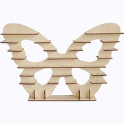 7 Tier 25" Butterfly Shaped Wooden Dessert Display Stand - Natural CAKE_WOD023_16_NAT