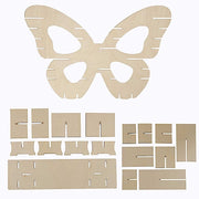 7 Tier 25" Butterfly Shaped Wooden Dessert Display Stand - Natural CAKE_WOD023_16_NAT