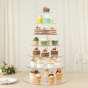 7 Tiers 26" Acrylic Cupcake Stand Set - Clear CAKE_STND_R7A