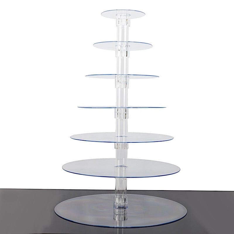 7 Tiers 26" Acrylic Cupcake Stand Set - Clear CAKE_STND_R7A