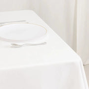 70" Cotton Blend Square Tablecloth for Weddings and Events