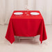 70" Cotton Blend Square Tablecloth for Weddings and Events