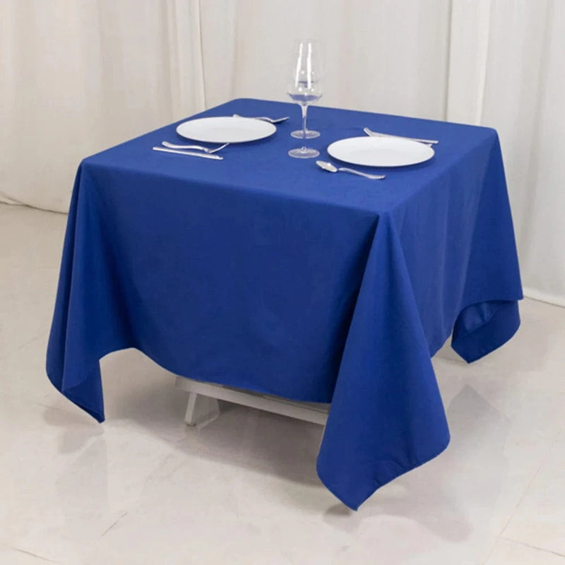 70" Cotton Blend Square Tablecloth for Weddings and Events
