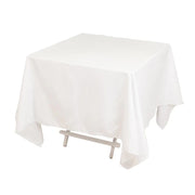 70" Cotton Blend Square Tablecloth for Weddings and Events TAB_COT01_7070_WHT