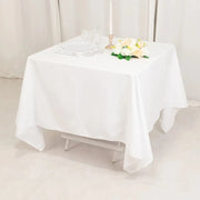 70" Cotton Blend Square Tablecloth with Wrinkle-Resistant Table Cover