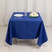 70" Cotton Blend Square Tablecloth with Wrinkle-Resistant Table Cover