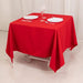 70" Cotton Blend Square Tablecloth with Wrinkle-Resistant Table Cover