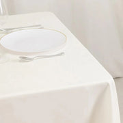 70" Cotton Blend Square Tablecloth with Wrinkle-Resistant Table Cover