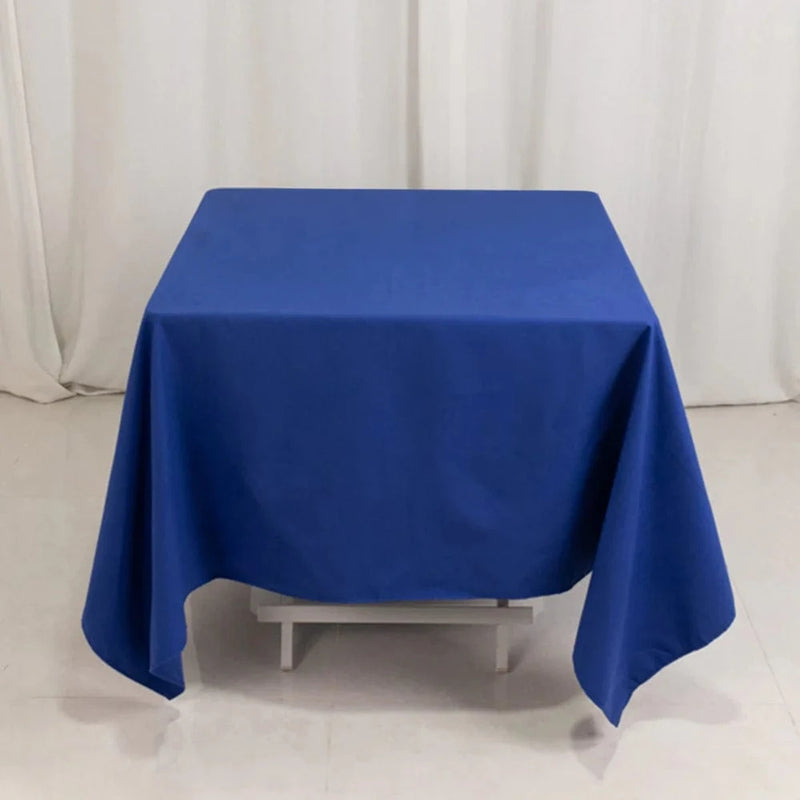 70" Cotton Blend Square Tablecloth with Wrinkle-Resistant Table Cover