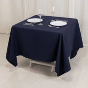 70" Cotton Blend Square Tablecloth with Wrinkle-Resistant Table Cover