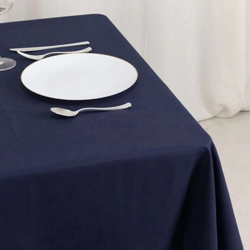 70" Cotton Blend Square Tablecloth with Wrinkle-Resistant Table Cover