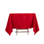 70" Cotton Blend Square Tablecloth with Wrinkle-Resistant Table Cover