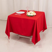 70" Cotton Blend Square Tablecloth with Wrinkle-Resistant Table Cover