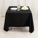70" Cotton Blend Square Tablecloth with Wrinkle-Resistant Table Cover