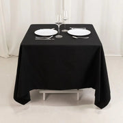 70" Cotton Blend Square Tablecloth with Wrinkle-Resistant Table Cover