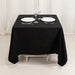 70" Cotton Blend Square Tablecloth with Wrinkle-Resistant Table Cover