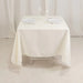 70" Cotton Blend Square Tablecloth with Wrinkle-Resistant Table Cover