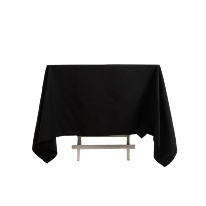 70" Cotton Blend Square Tablecloth with Wrinkle-Resistant Table Cover