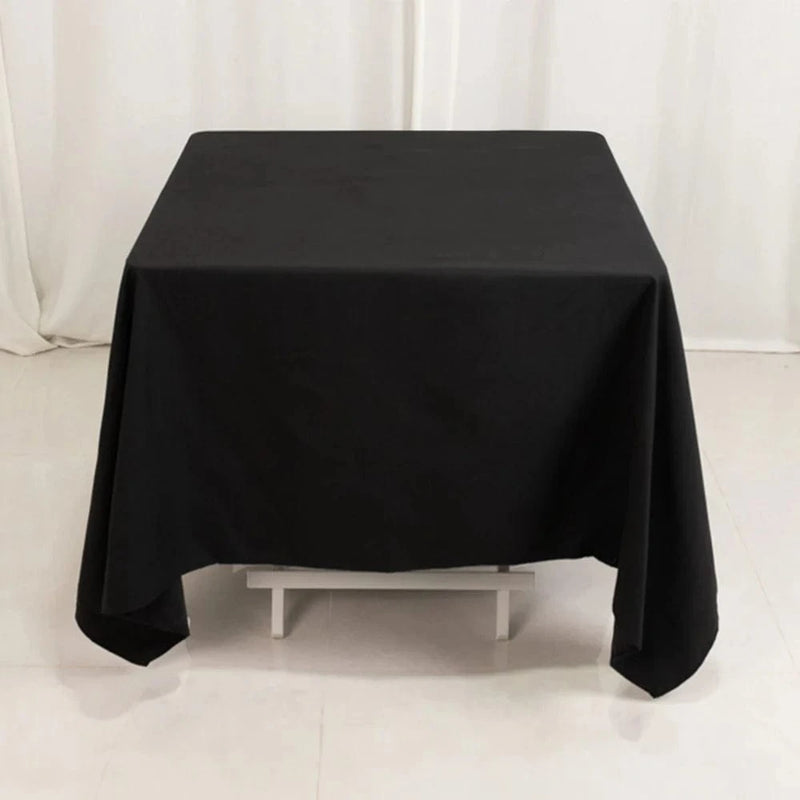 70" Cotton Blend Square Tablecloth with Wrinkle-Resistant Table Cover