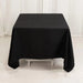 70" Cotton Blend Square Tablecloth with Wrinkle-Resistant Table Cover