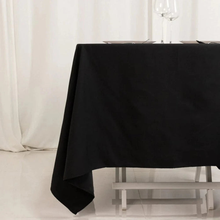70" Cotton Blend Square Tablecloth with Wrinkle-Resistant Table Cover