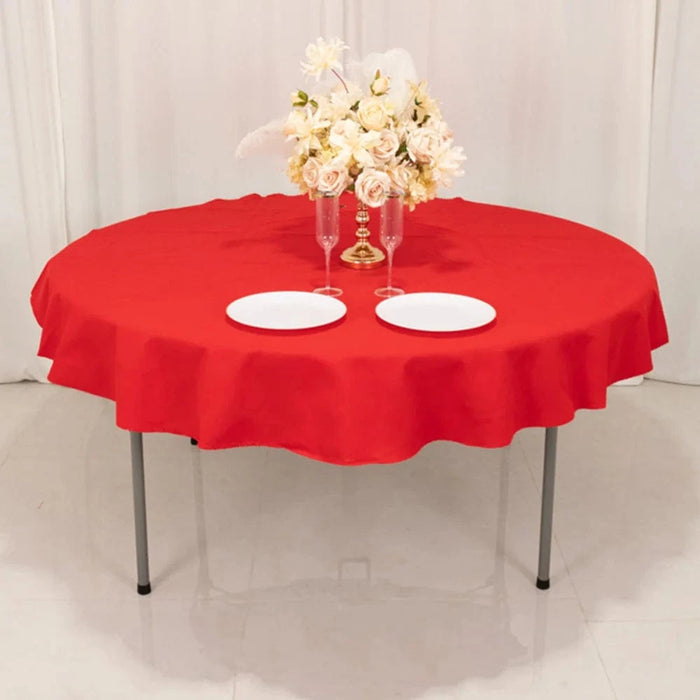 70" High Quality Cotton Round Tablecloth TAB_COT01_70_BLK