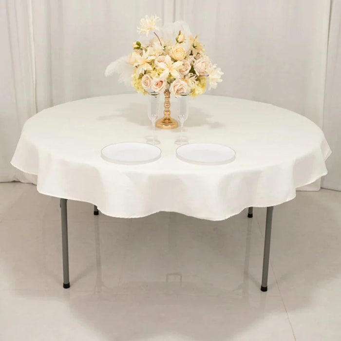 70" High Quality Cotton Round Tablecloth TAB_COT01_70_BLK