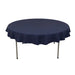 70" High Quality Cotton Round Tablecloth TAB_COT01_70_BLK