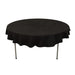70" High Quality Cotton Round Tablecloth TAB_COT01_70_BLK