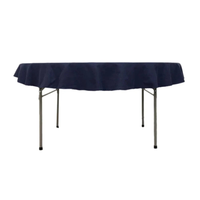 70" High Quality Cotton Round Tablecloth TAB_COT01_70_BLK