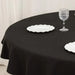 70" High Quality Cotton Round Tablecloth TAB_COT01_70_BLK