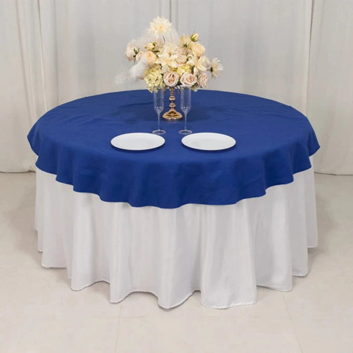 70" High Quality Cotton Round Tablecloth TAB_COT01_70_BLK
