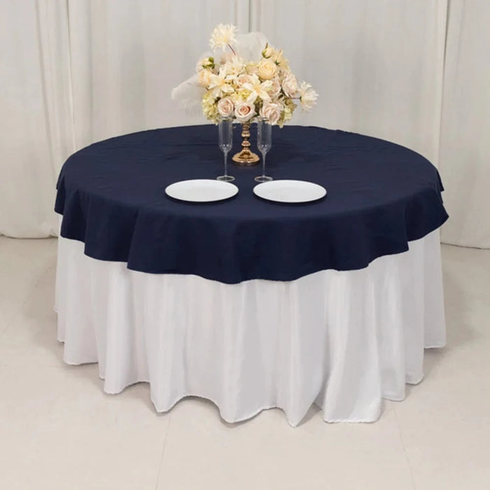 70" High Quality Cotton Round Tablecloth TAB_COT01_70_BLK