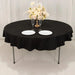 70" High Quality Cotton Round Tablecloth TAB_COT01_70_BLK