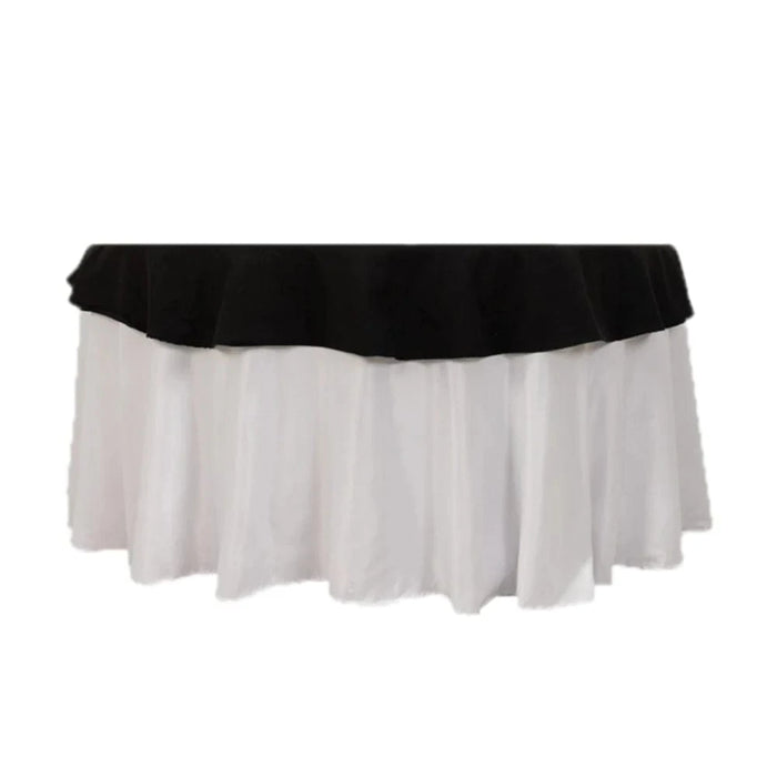 70" High Quality Cotton Round Tablecloth TAB_COT01_70_BLK