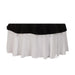 70" High Quality Cotton Round Tablecloth TAB_COT01_70_BLK