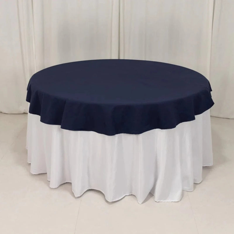 70" High Quality Cotton Round Tablecloth TAB_COT01_70_BLK