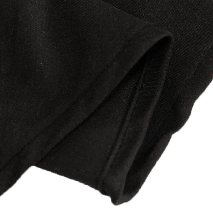 70" High Quality Cotton Round Tablecloth TAB_COT01_70_BLK
