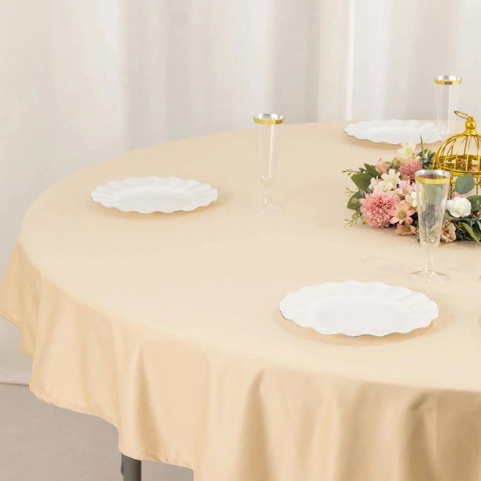 70" Premium Scuba Round Tablecloth