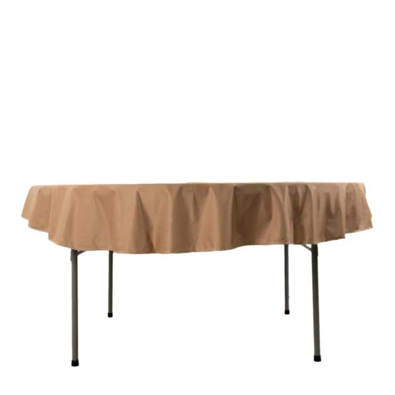 70" Premium Scuba Round Tablecloth TAB_SCUBA_70_NUDE