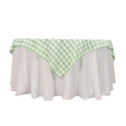 70" x 70" Checkered Gingham Polyester Tablecloth