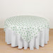 70" x 70" Floral Polyester Square Table Overlay - Dusty Sage Green TAB_PLY_FLOR_7070_DSG