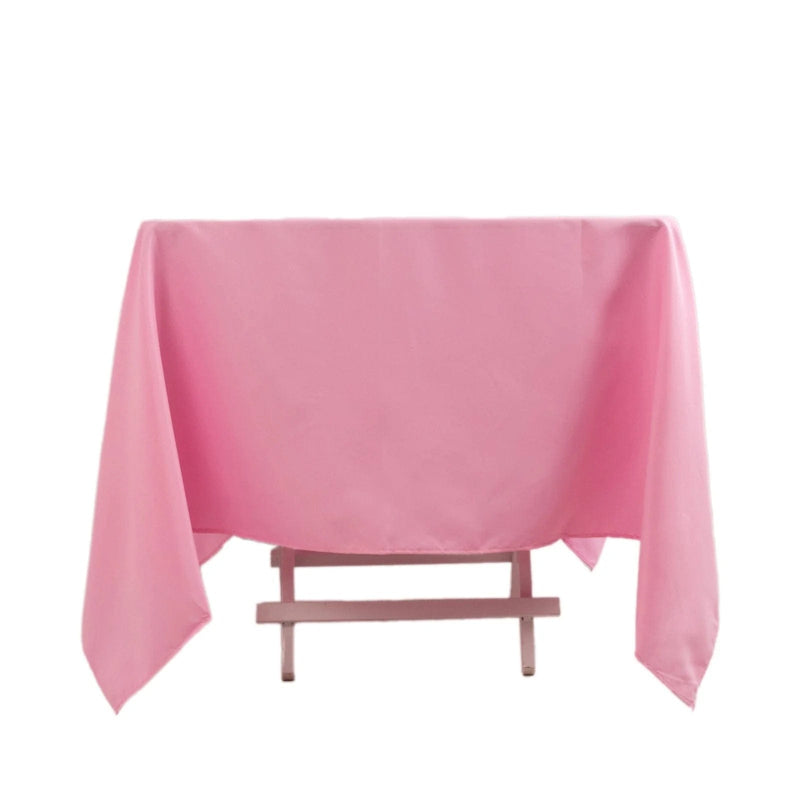 70" x 70" Premium Polyester Square Tablecloth TAB_SQUR_70_PINK_PRM