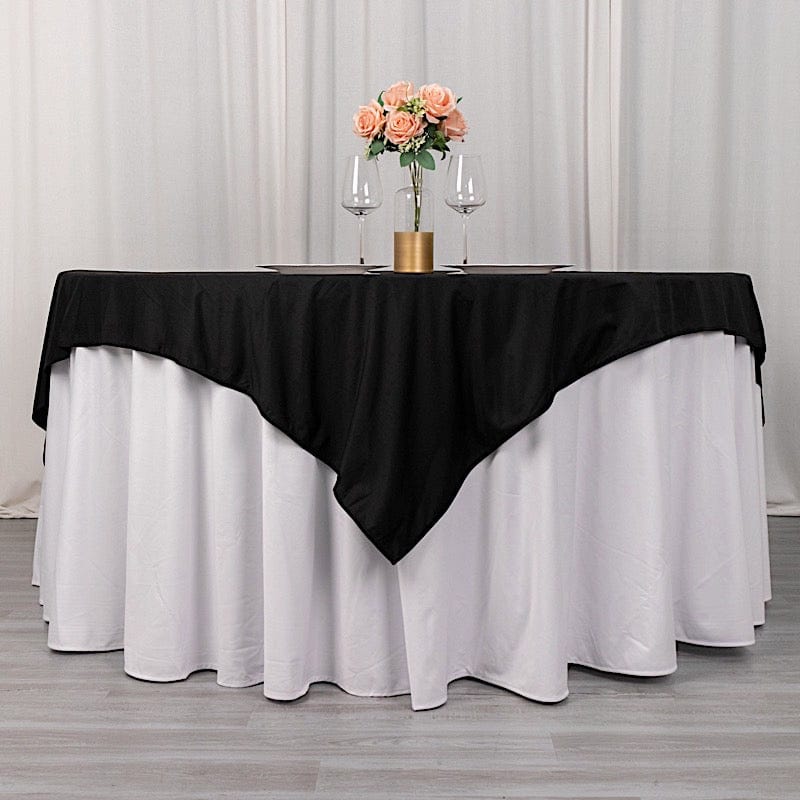 70" x 70" Scuba Polyester Square Tablecloth Wedding Table Linens