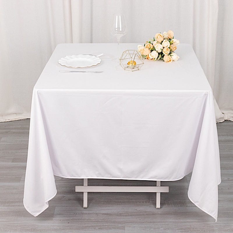 70" x 70" Scuba Polyester Square Tablecloth Wedding Table Linens