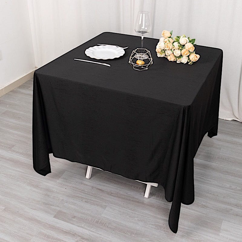 70" x 70" Scuba Polyester Square Tablecloth Wedding Table Linens