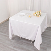 70" x 70" Scuba Polyester Square Tablecloth Wedding Table Linens